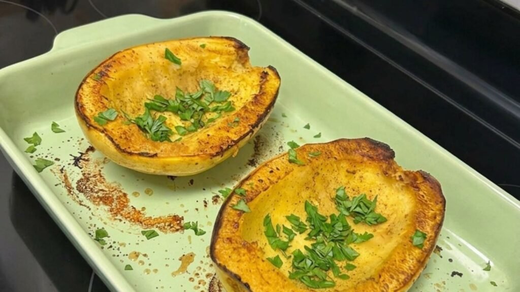 Baked spaghetti squash