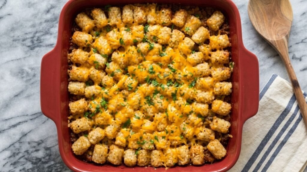 Sloppy Joe Tater Tots Casserole