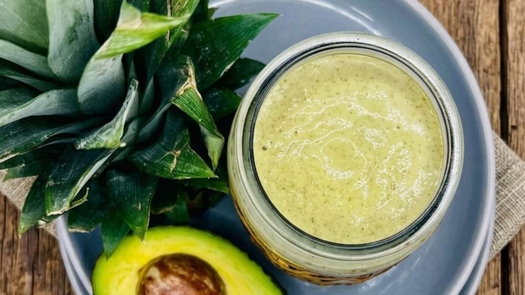 Pineapple avocado smoothie