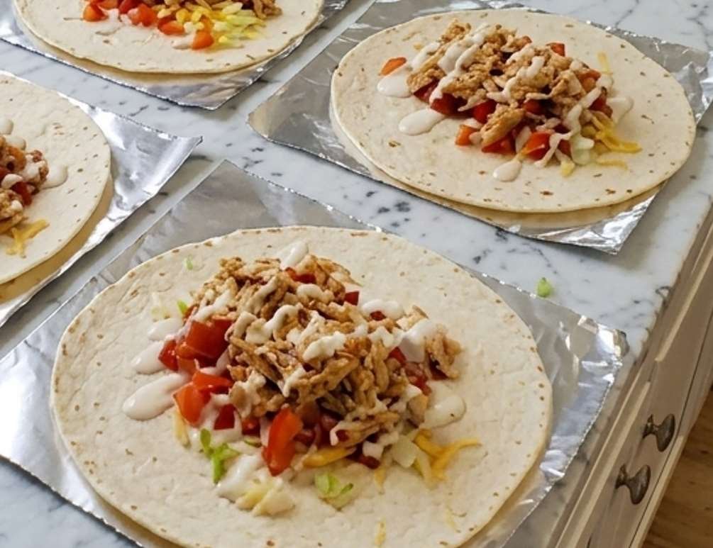 Wraps in preparation