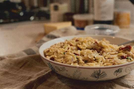 Orzo in a bowl